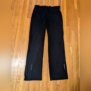 Black Straight-Leg Pants